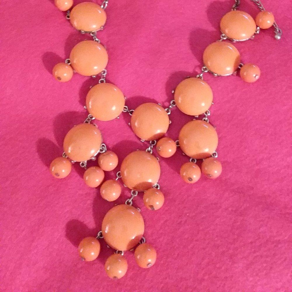 Orange Bubble Necklace....Fun.....